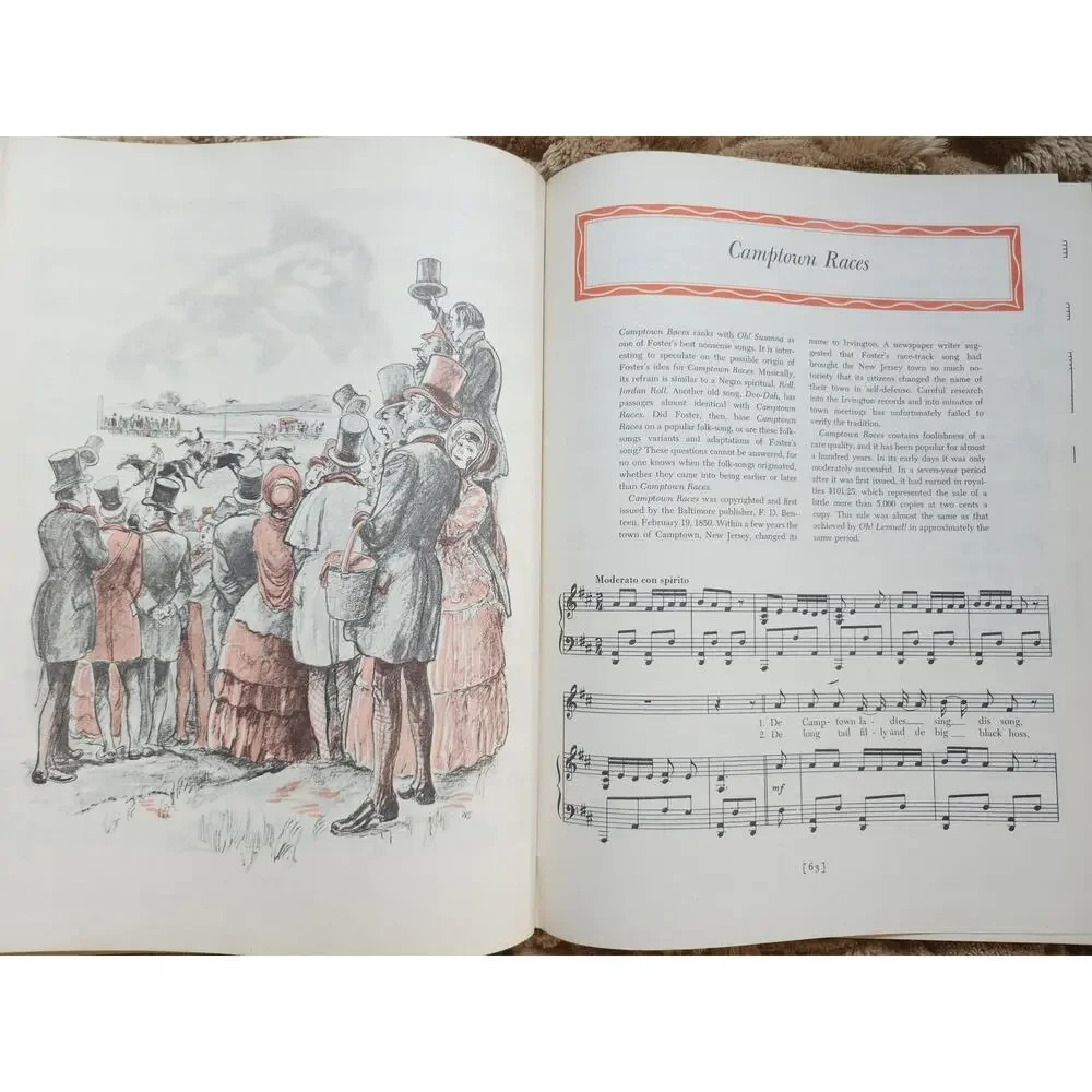 1947, Treasure of Stephen Foster, antique music book